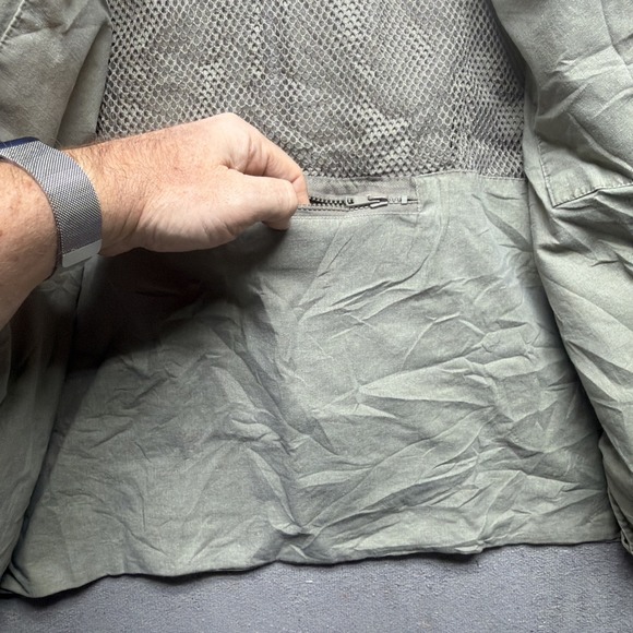 Rothco Outback Safari Utility Vest Beige Cotton Mesh Pockets Men's Medium - Picture 8 of 11